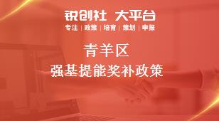 青羊區強基提能相關配套獎補政策