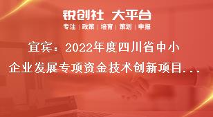 宜賓：2022年度四川省中小企業(yè)發(fā)展專項資金技術(shù)創(chuàng)新項目申報條件獎補政策